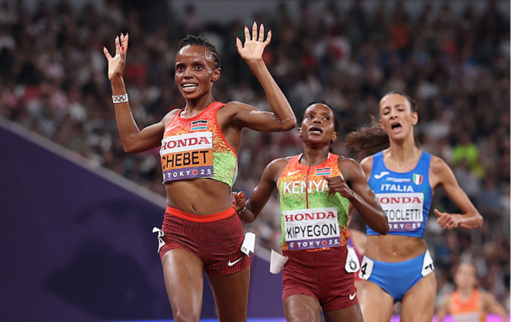 東京世錦賽｜Beatrice Chebet力壓強敵Faith Kipyegon   5000米再奪金成雙料冠軍